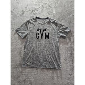 Mens Sz L Old Navy‎ Active Short Sleeve T-Shirt Athletic Gym WorkOut Black-gray